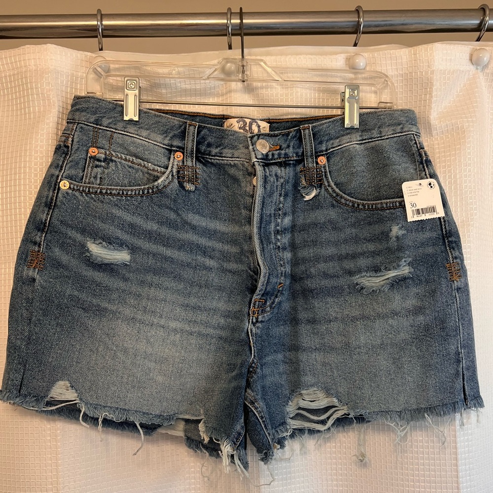 Free People Jean Shorts